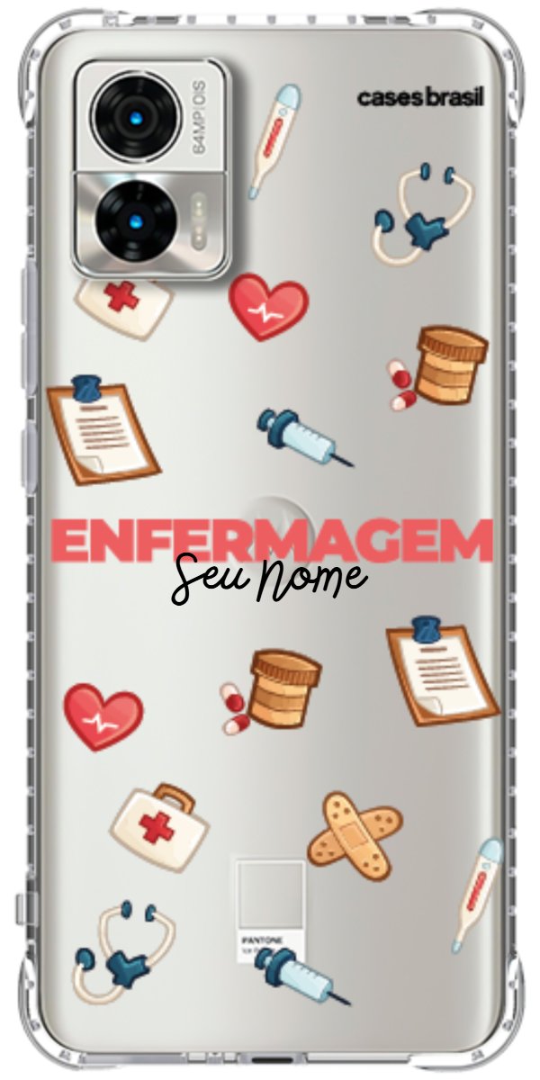 Capinha para celular Enfermagem - Profissão Com Nome