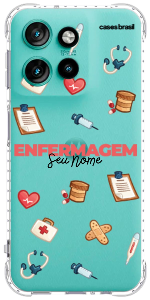 Capinha para celular Enfermagem - Profissão Com Nome
