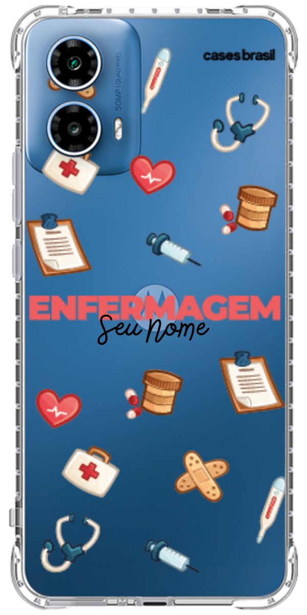 Capinha para celular Enfermagem - Profissão Com Nome