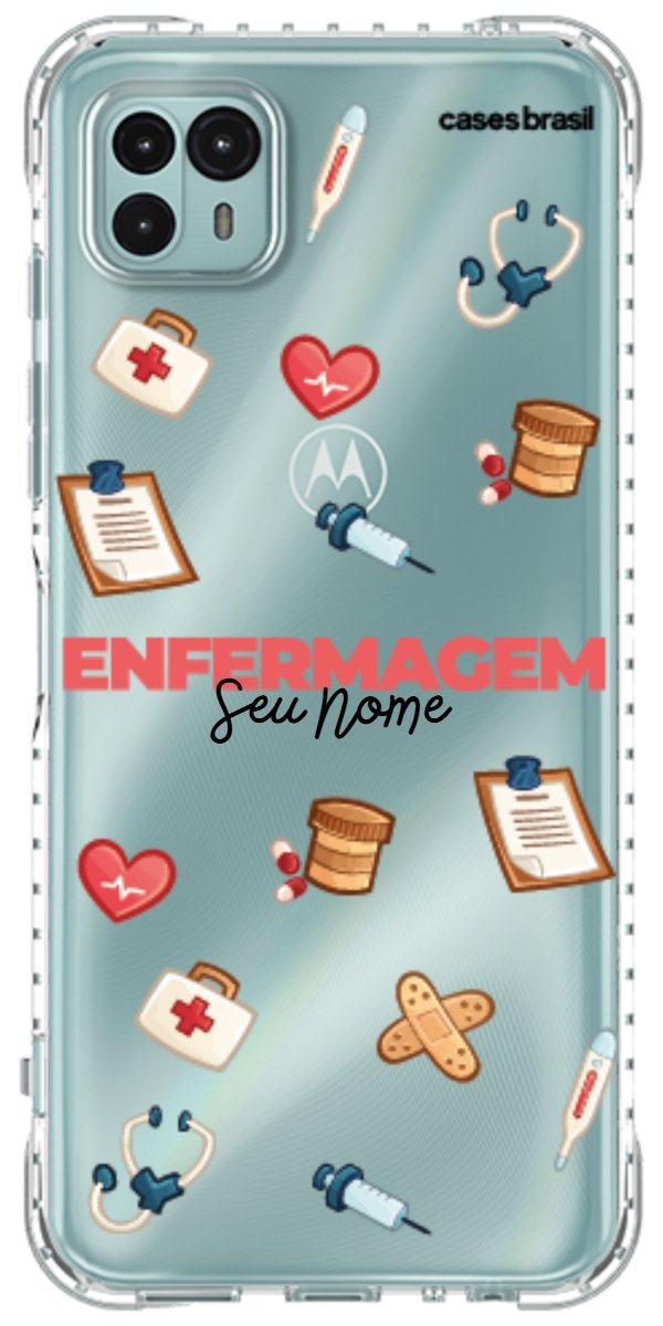 Capinha para celular Enfermagem - Profissão Com Nome