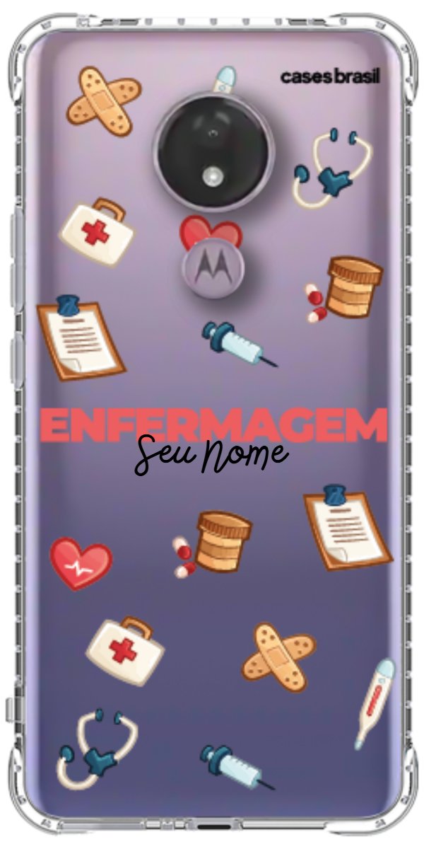 Capinha para celular Enfermagem - Profissão Com Nome