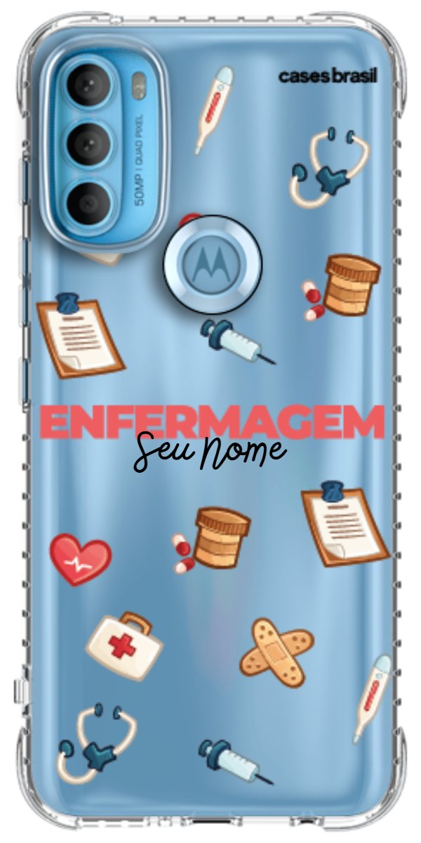 Capinha para celular Enfermagem - Profissão Com Nome