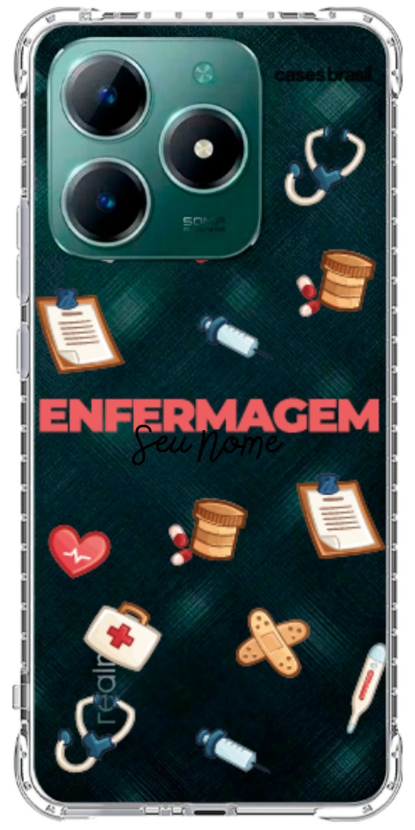 Capinha para celular Enfermagem - Profissão Com Nome