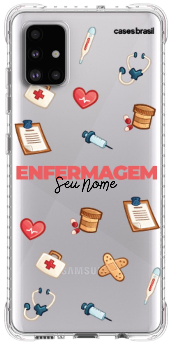 Capinha para celular Enfermagem - Profissão Com Nome