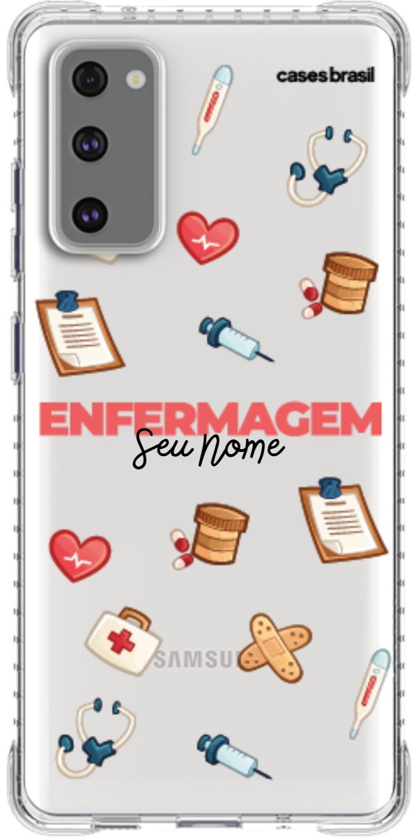 Capinha para celular Enfermagem - Profissão Com Nome