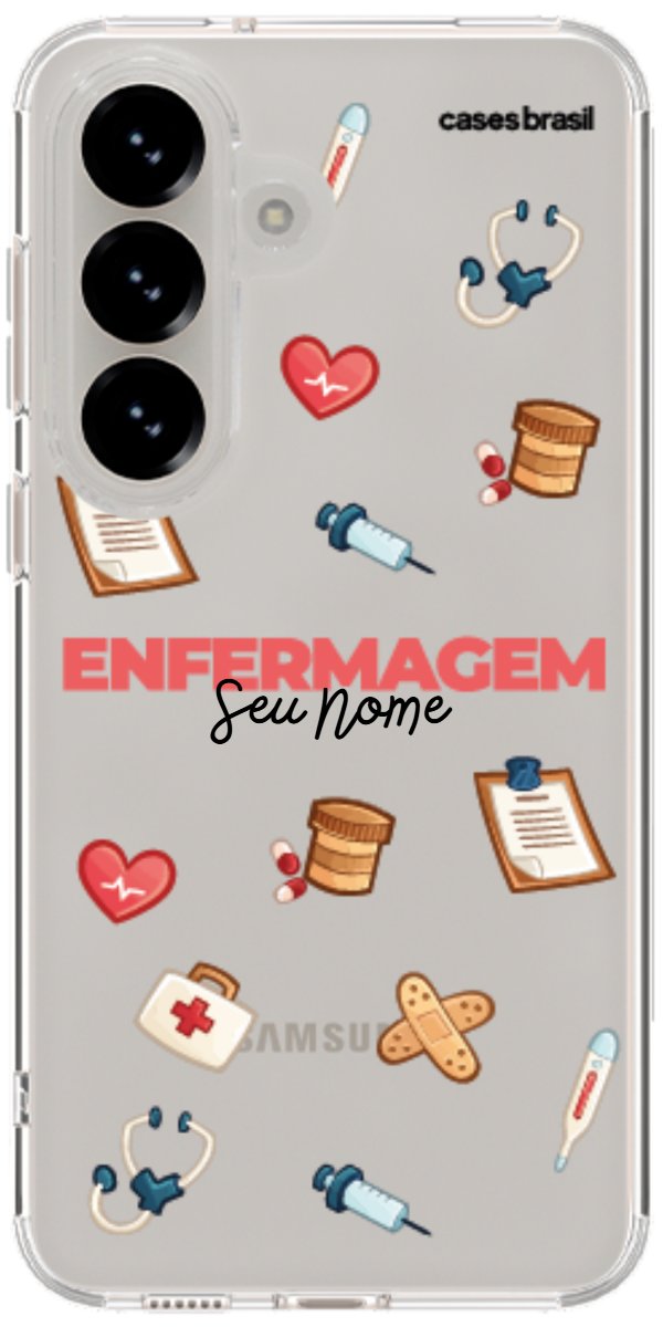 Capinha para celular Enfermagem - Profissão Com Nome
