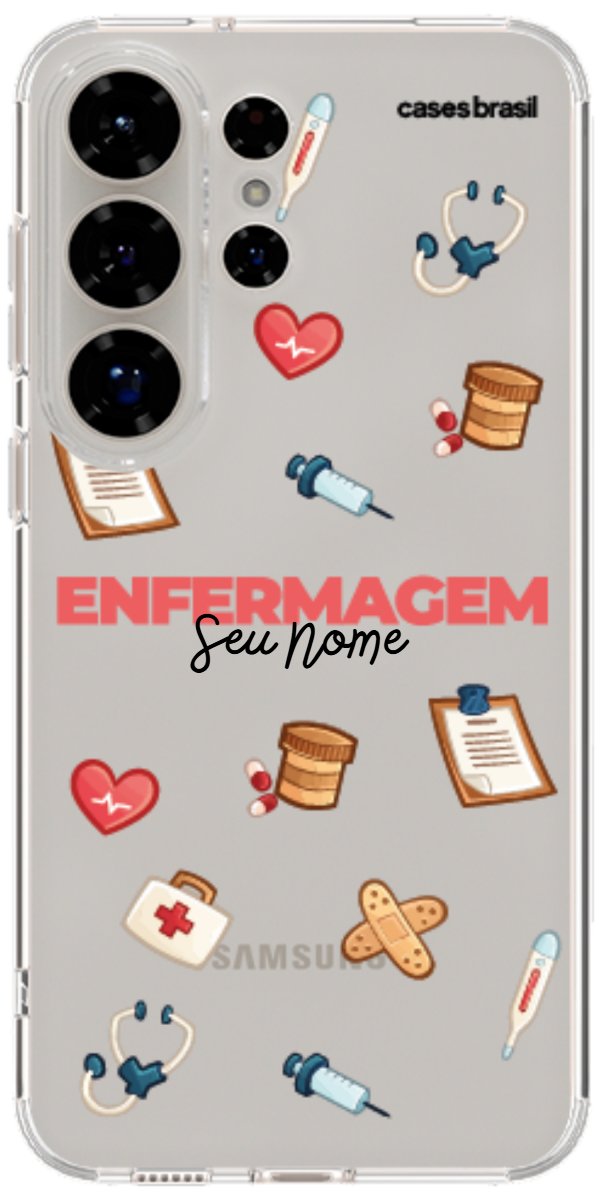 Capinha para celular Enfermagem - Profissão Com Nome