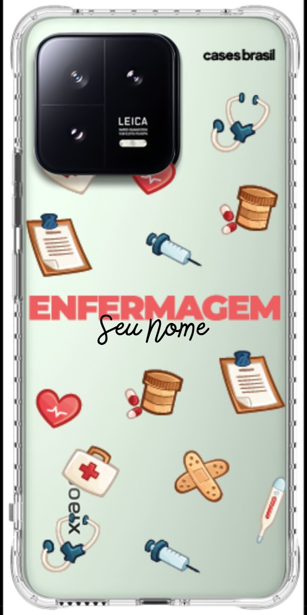 Capinha para celular Enfermagem - Profissão Com Nome