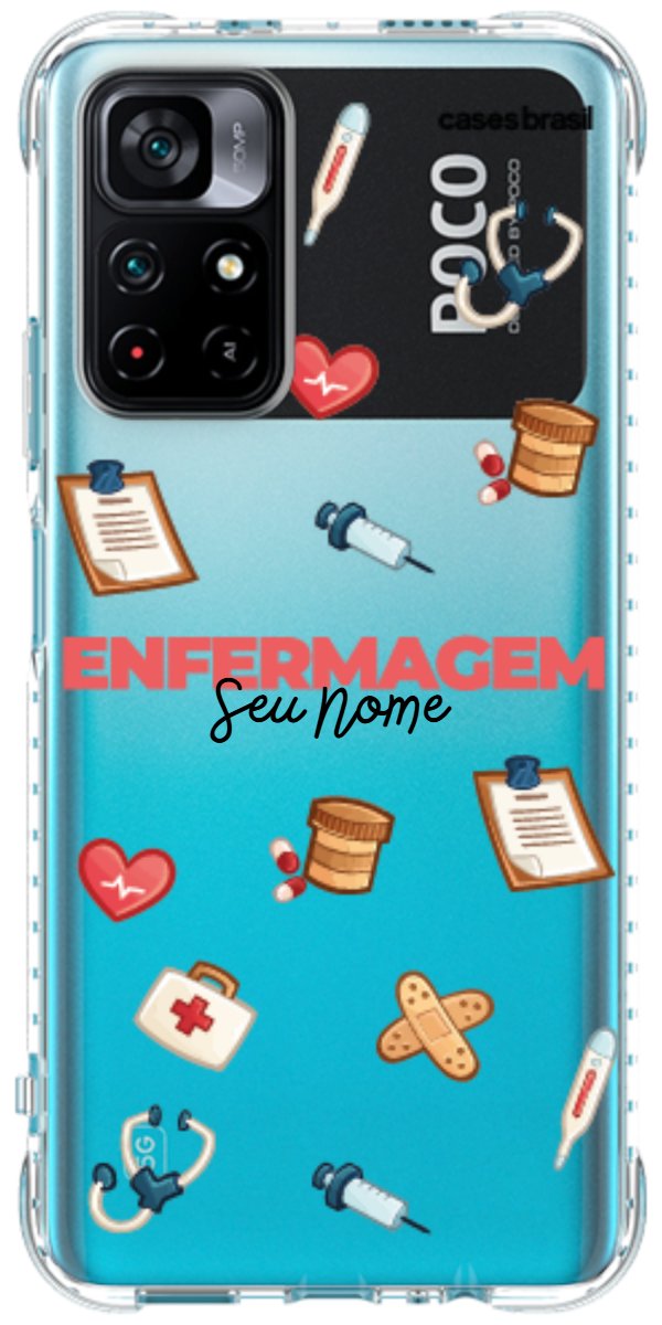 Capinha para celular Enfermagem - Profissão Com Nome