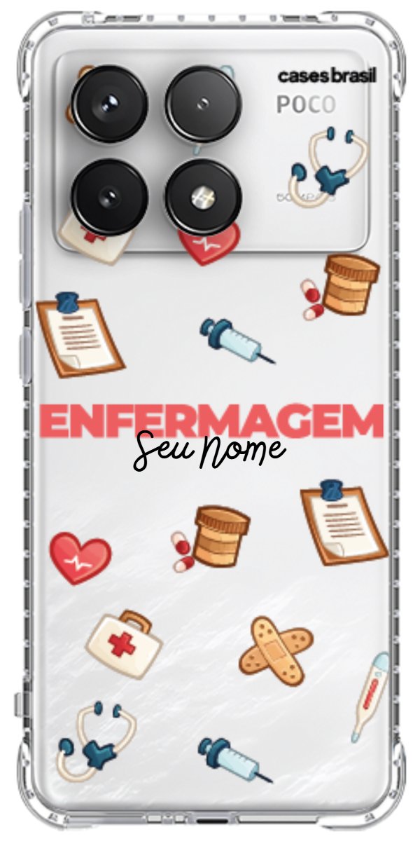 Capinha para celular Enfermagem - Profissão Com Nome