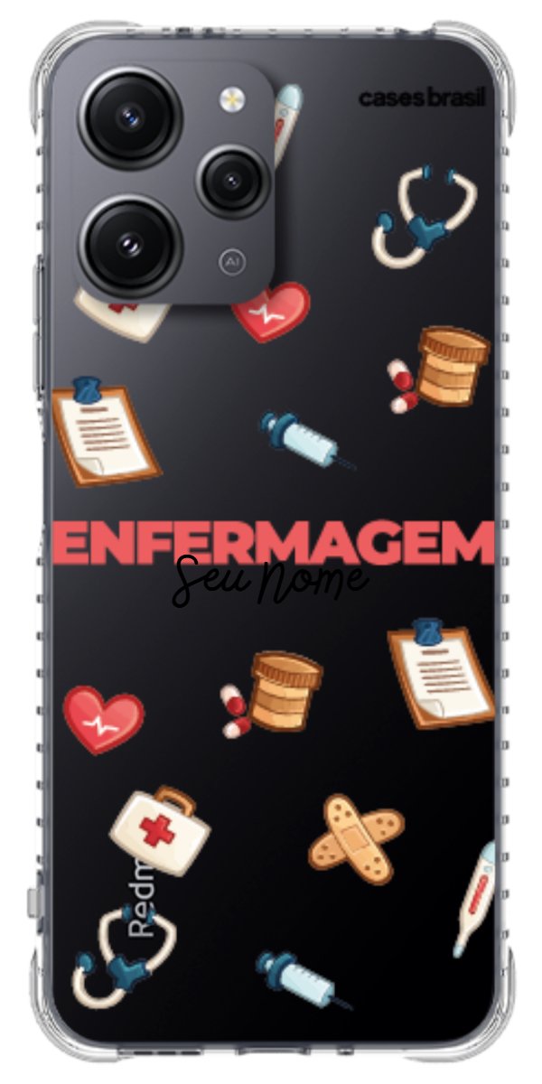 Capinha para celular Enfermagem - Profissão Com Nome