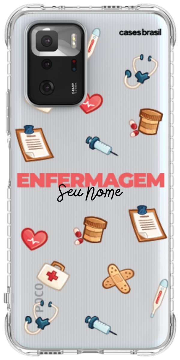 Capinha para celular Enfermagem - Profissão Com Nome