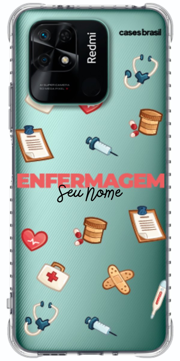 Capinha para celular Enfermagem - Profissão Com Nome
