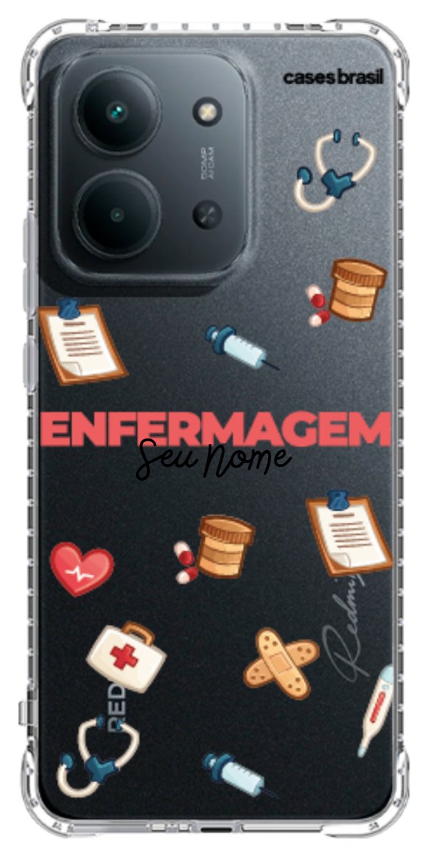 Capinha para celular Enfermagem - Profissão Com Nome