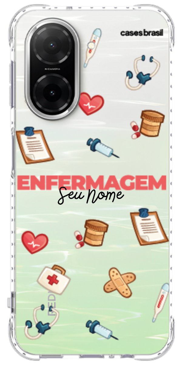 Capinha para celular Enfermagem - Profissão Com Nome