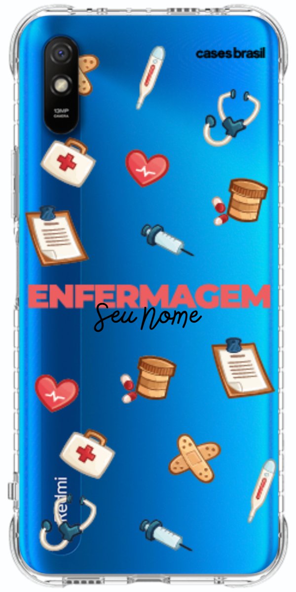 Capinha para celular Enfermagem - Profissão Com Nome