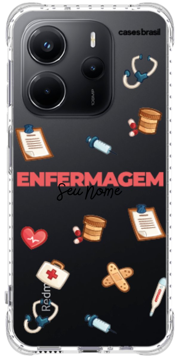 Capinha para celular Enfermagem - Profissão Com Nome