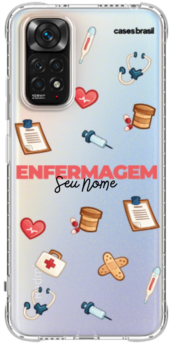 Capinha para celular Enfermagem - Profissão Com Nome