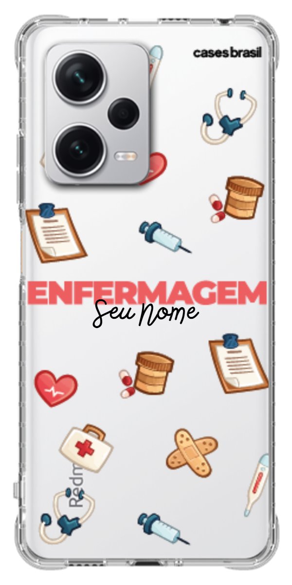 Capinha para celular Enfermagem - Profissão Com Nome