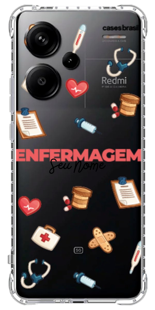 Capinha para celular Enfermagem - Profissão Com Nome
