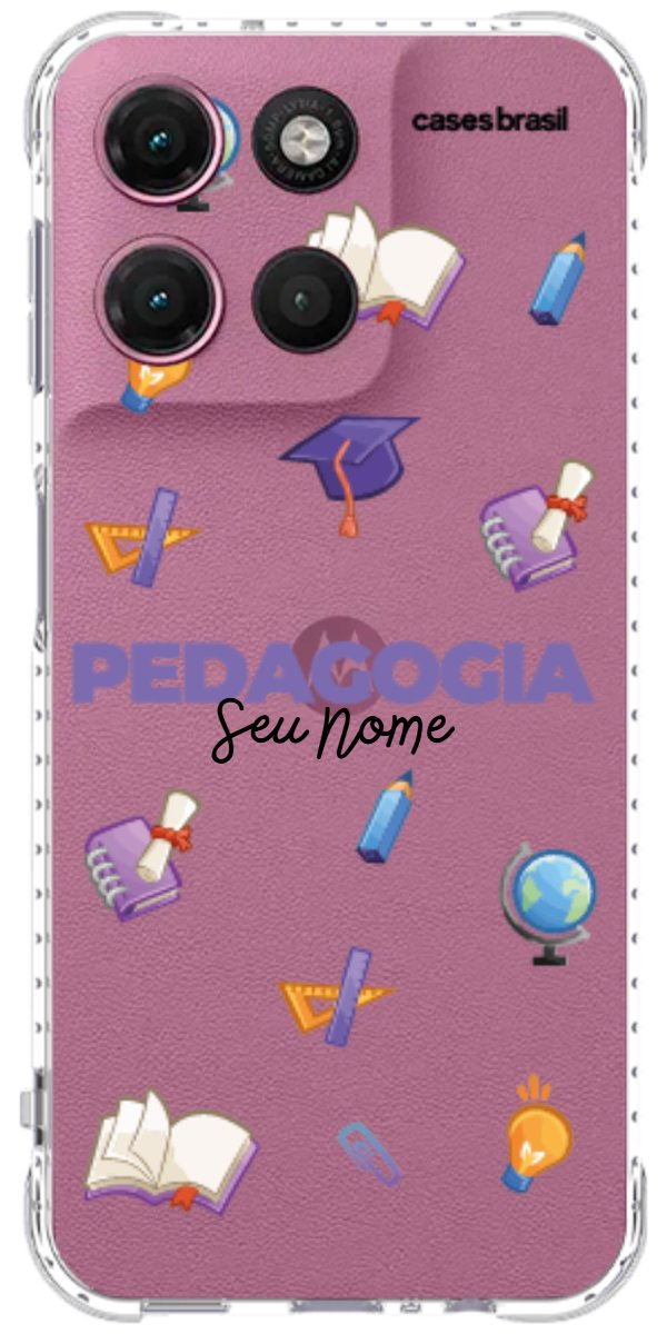 Capinha para Celular Pedagogia - Profissão Com Nome