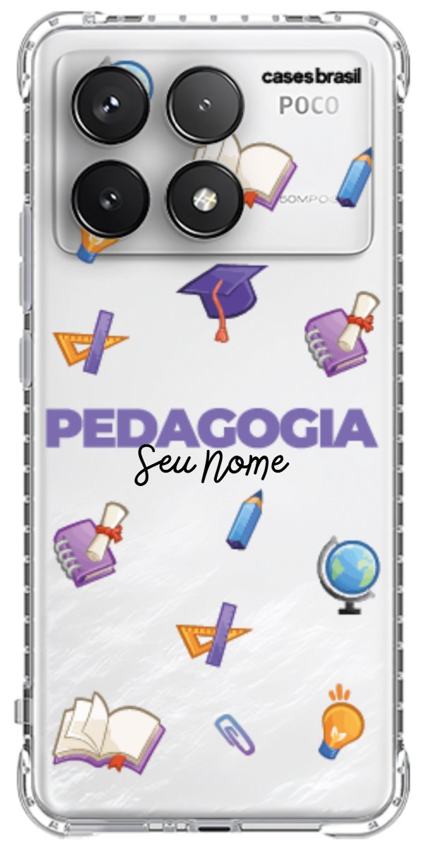 Capinha para Celular Pedagogia - Profissão Com Nome