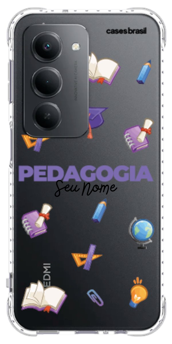 Capinha para Celular Pedagogia - Profissão Com Nome