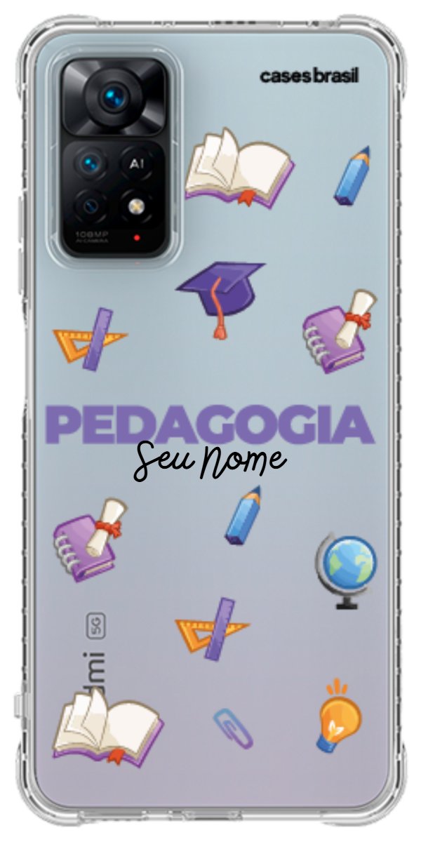 Capinha para Celular Pedagogia - Profissão Com Nome