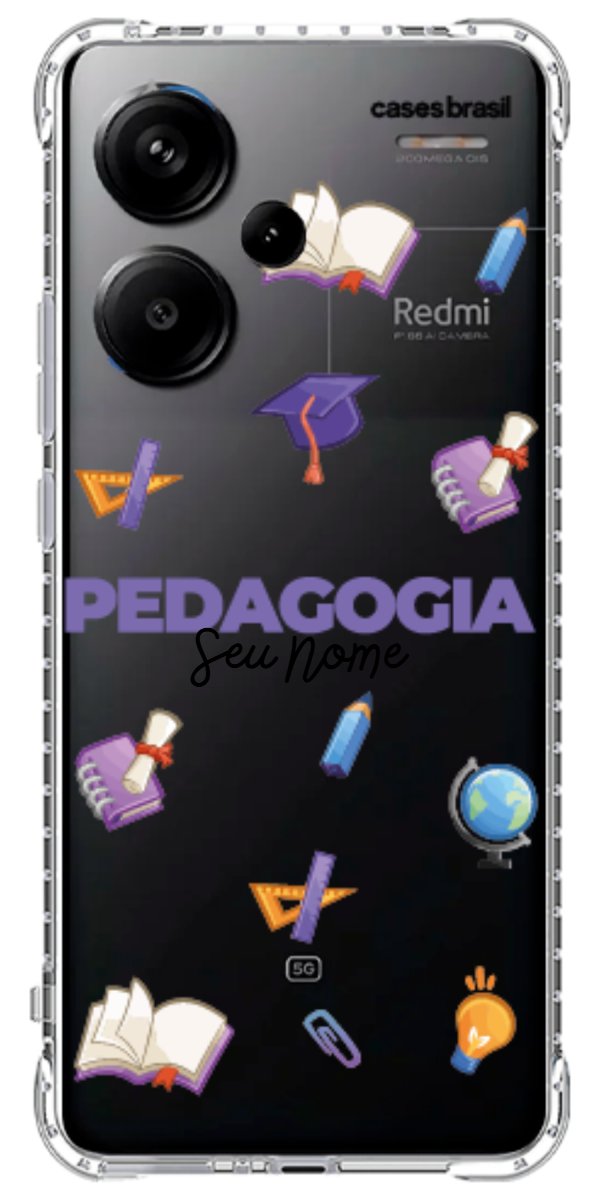 Capinha para Celular Pedagogia - Profissão Com Nome