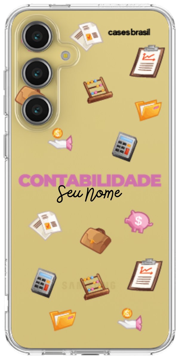 Capinha para celular Contabilidade - Profissão Com Nome
