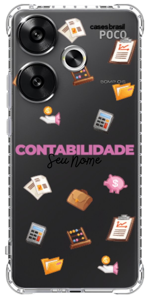 Capinha para celular Contabilidade - Profissão Com Nome