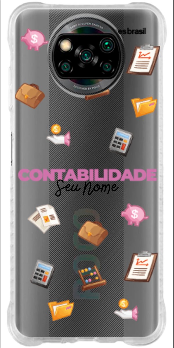 Capinha para celular Contabilidade - Profissão Com Nome