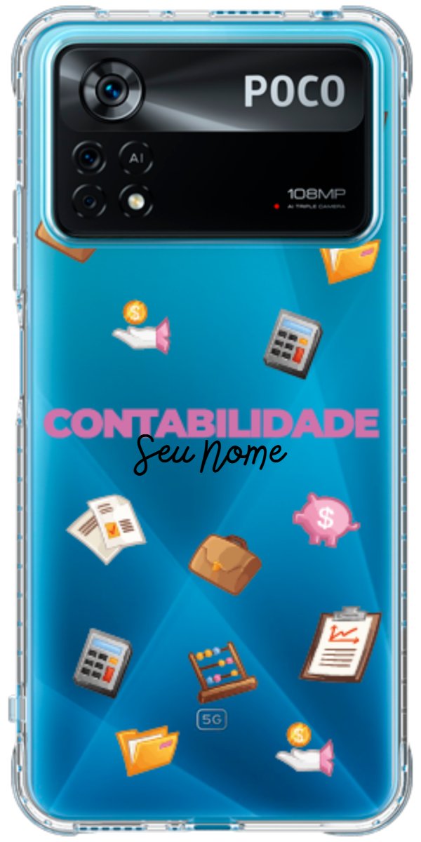 Capinha para celular Contabilidade - Profissão Com Nome