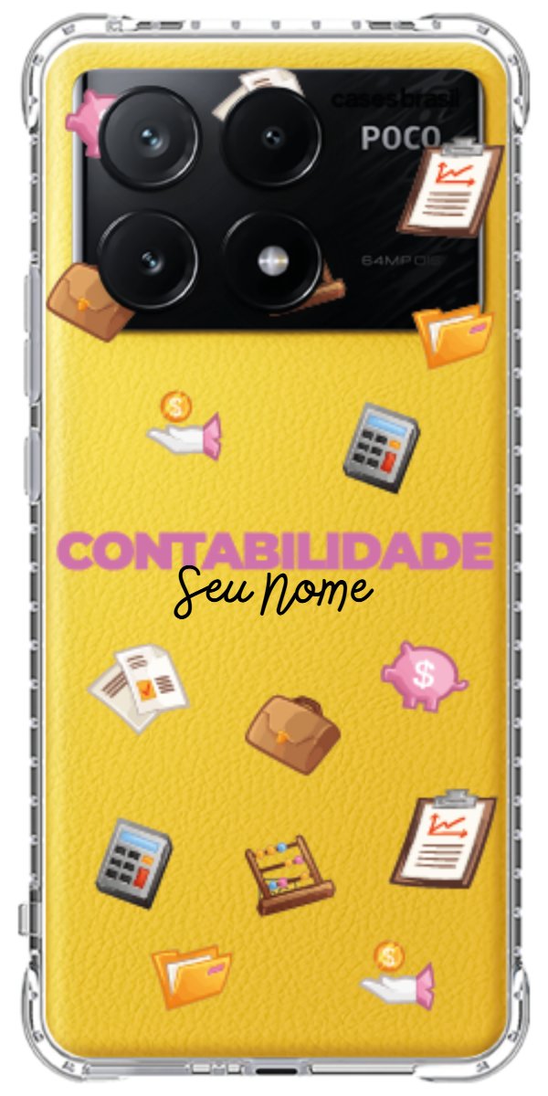 Capinha para celular Contabilidade - Profissão Com Nome