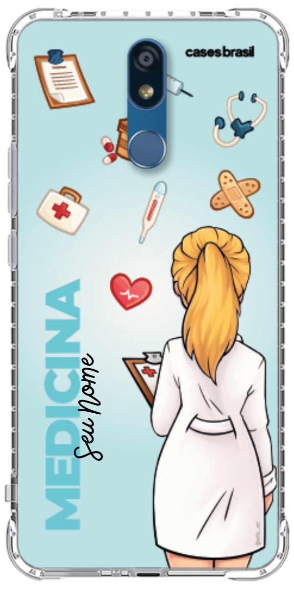 Capinha para celular Medicina - Boneca Profissão Com Fundo