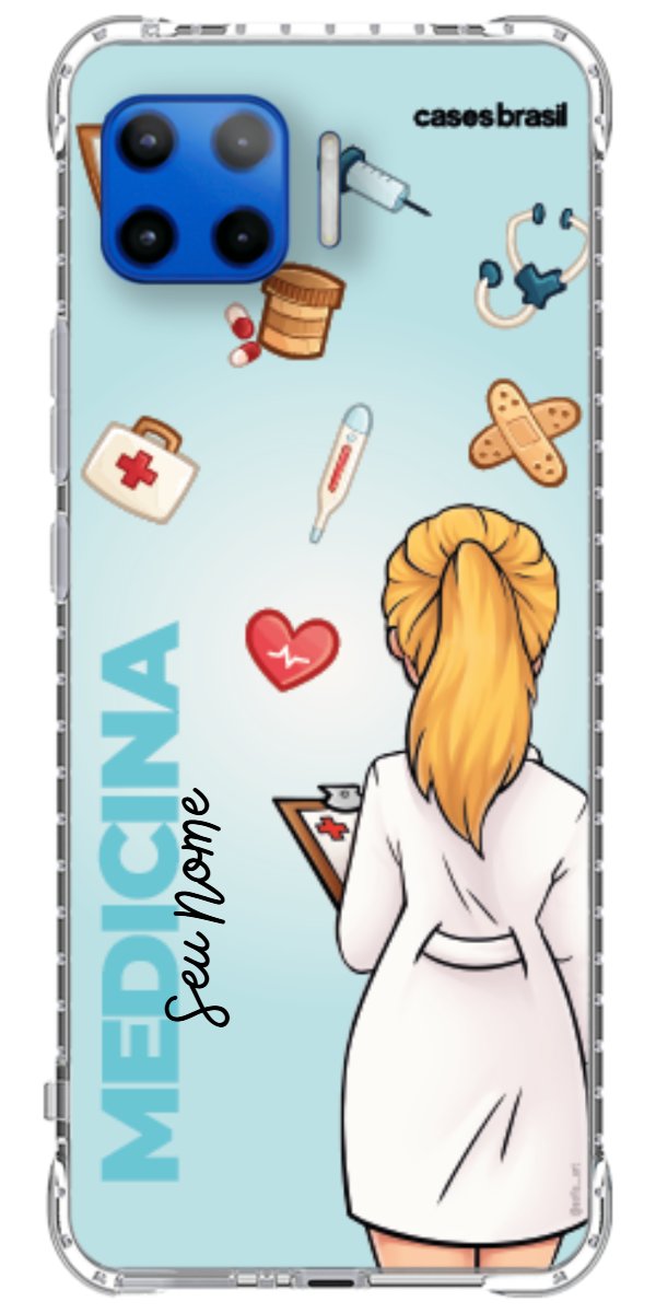 Capinha para celular Medicina - Boneca Profissão Com Fundo