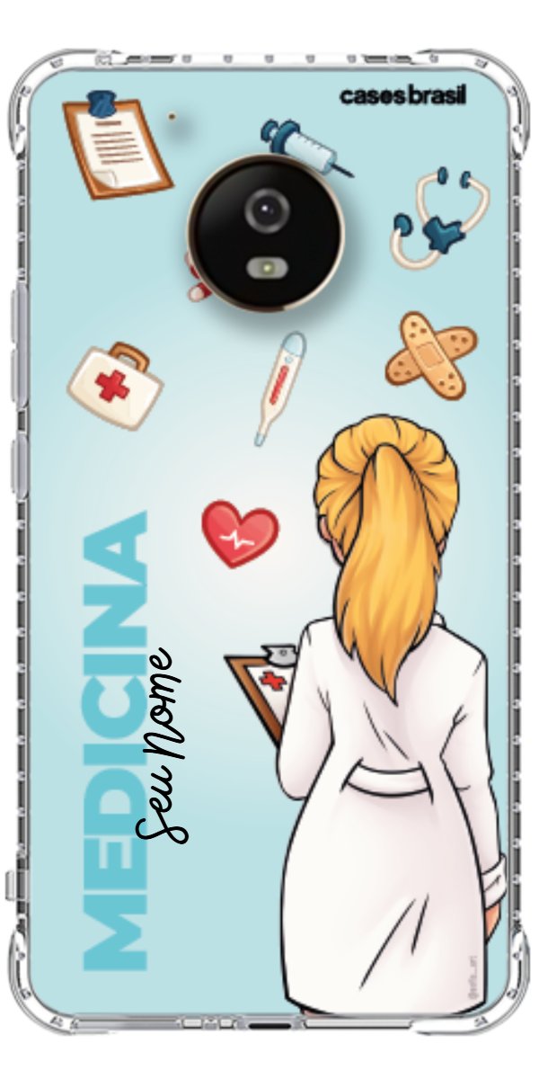Capinha para celular Medicina - Boneca Profissão Com Fundo