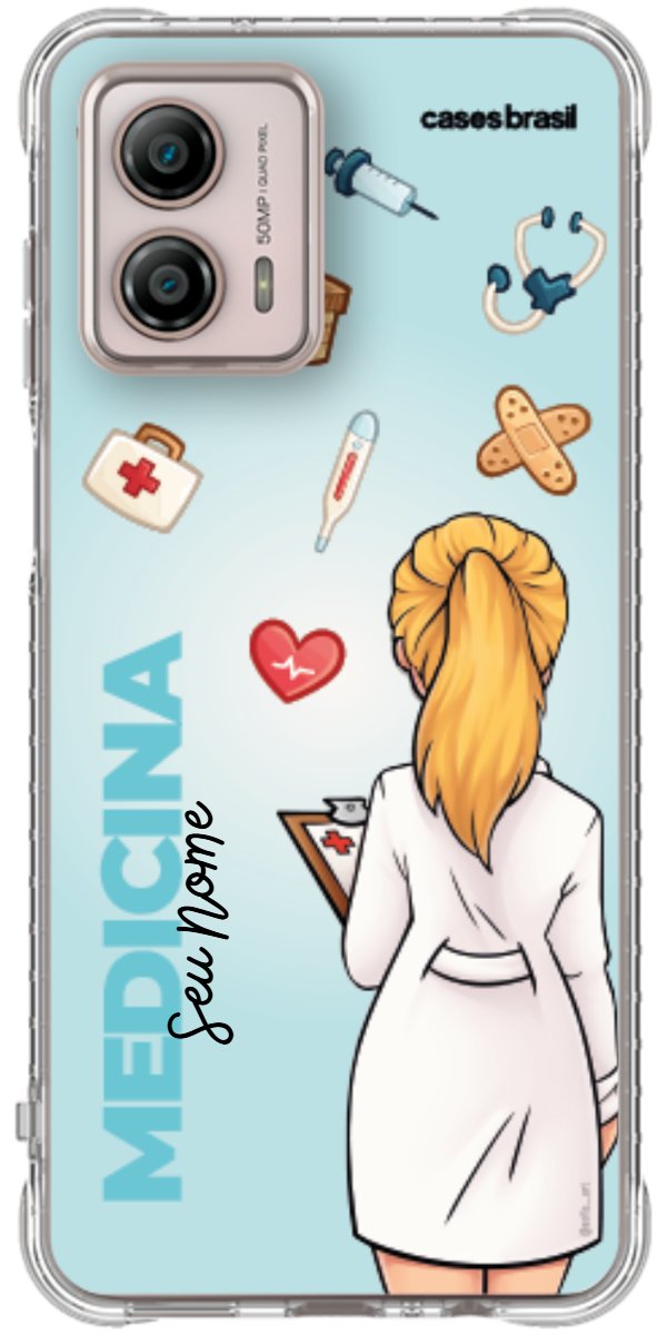 Capinha para celular Medicina - Boneca Profissão Com Fundo