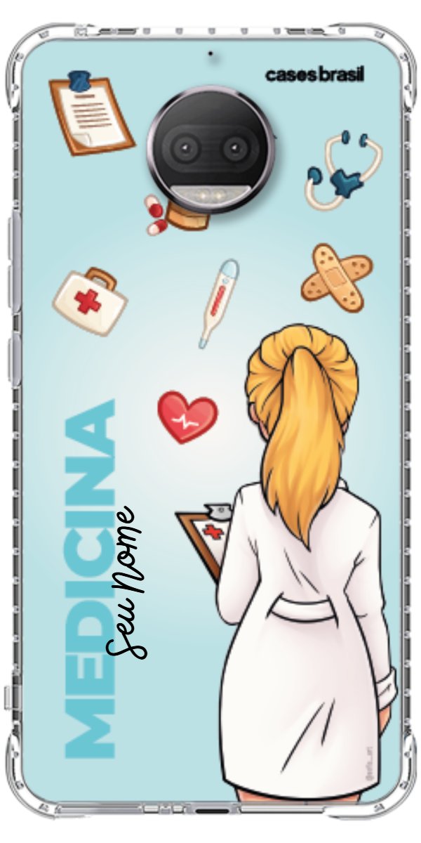 Capinha para celular Medicina - Boneca Profissão Com Fundo