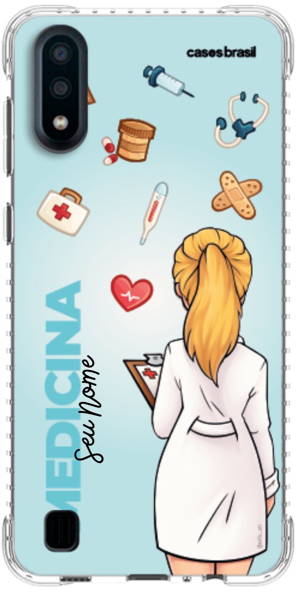 Capinha para celular Medicina - Boneca Profissão Com Fundo