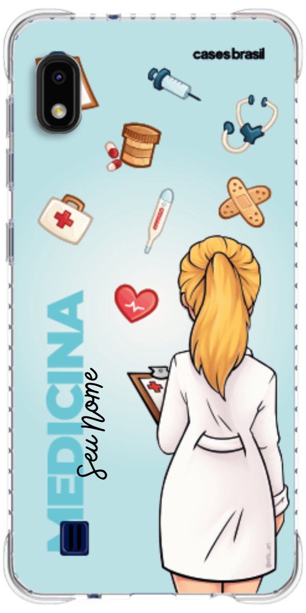 Capinha para celular Medicina - Boneca Profissão Com Fundo