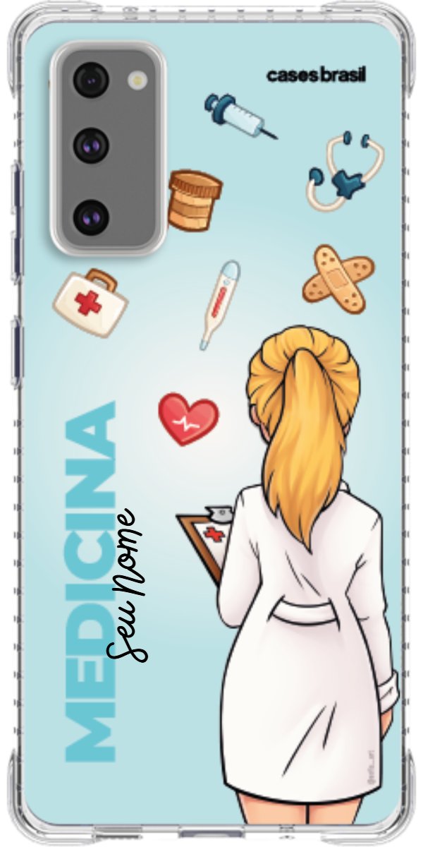 Capinha para celular Medicina - Boneca Profissão Com Fundo