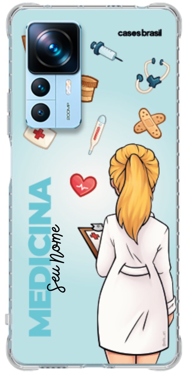 Capinha para celular Medicina - Boneca Profissão Com Fundo