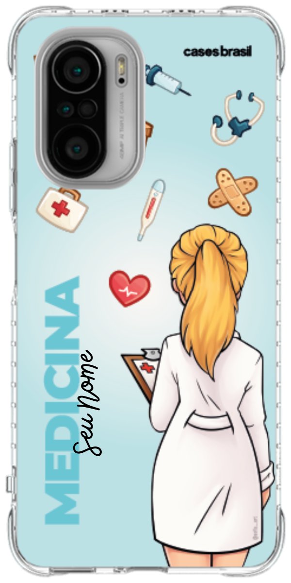 Capinha para celular Medicina - Boneca Profissão Com Fundo