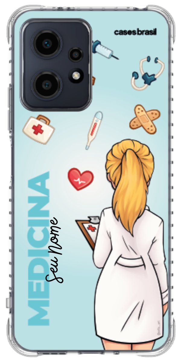 Capinha para celular Medicina - Boneca Profissão Com Fundo