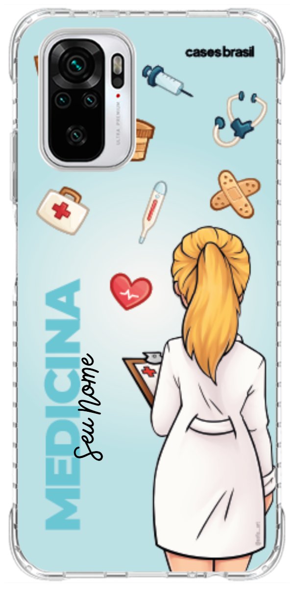 Capinha para celular Medicina - Boneca Profissão Com Fundo