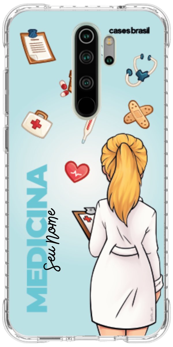 Capinha para celular Medicina - Boneca Profissão Com Fundo