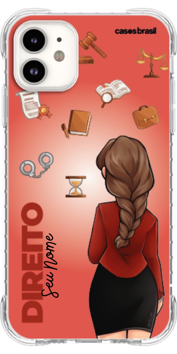Capinha para celular Direito - Boneca Profissão Com Fundo