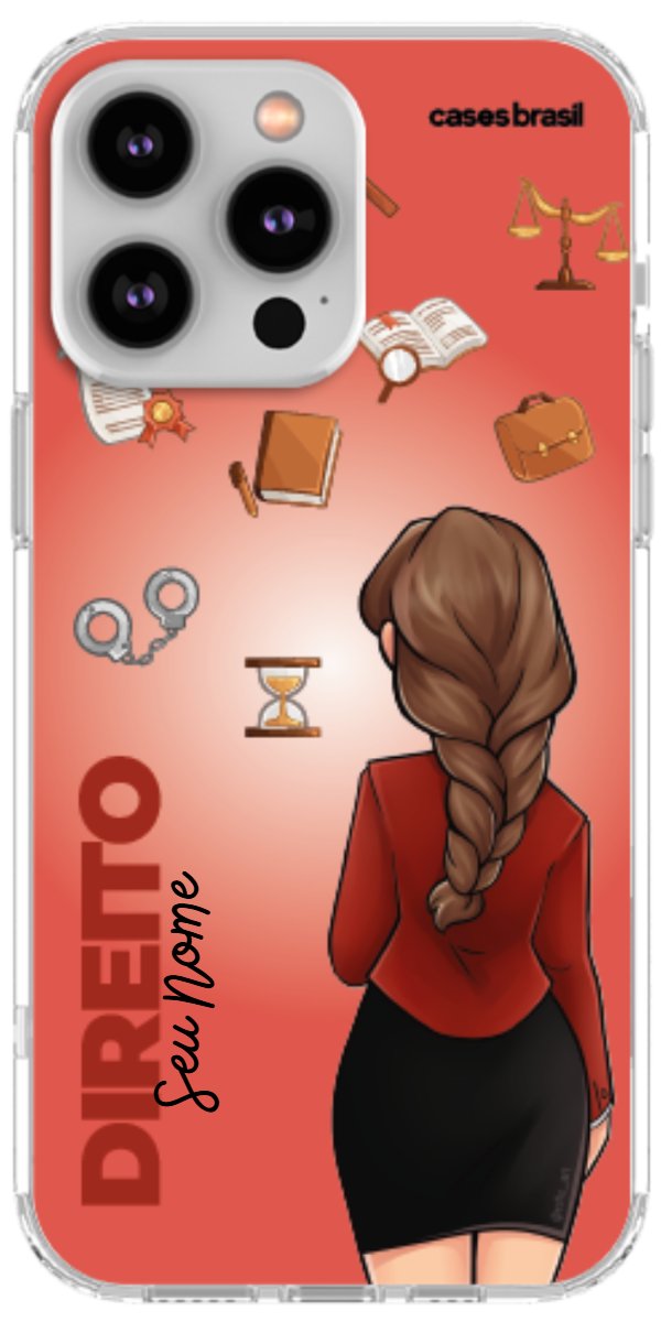 Capinha para celular Direito - Boneca Profissão Com Fundo