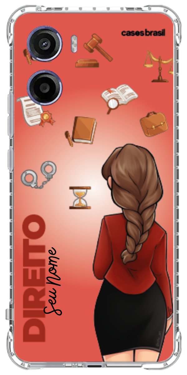 Capinha para celular Direito - Boneca Profissão Com Fundo